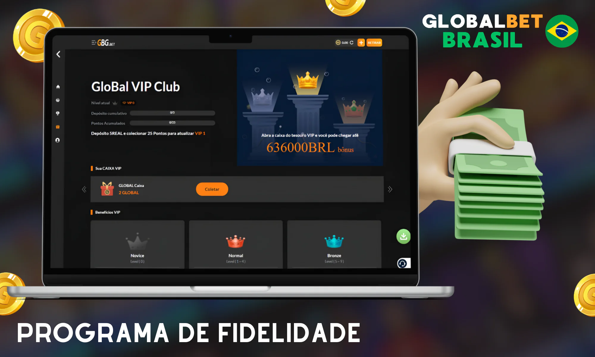 Os melhores bônus do Global Bet VIP Club para todos os jogadores